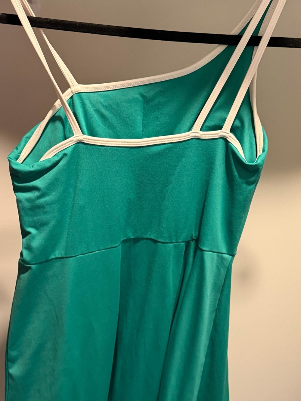 Target Teal Midi Slip Dress with White Trim